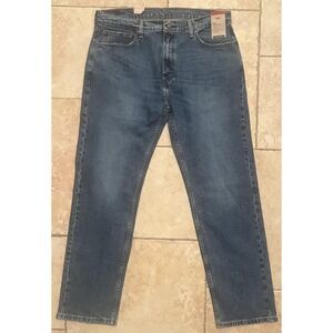 Levis 505 Jeans Mens 38x34 Blue Stretch Regular Fit Straight Leg Denim New Tags